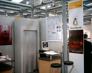 our
booth from the other side
